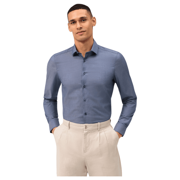 Olymp Body Fit Structured Long Sleeve Formal Shirt