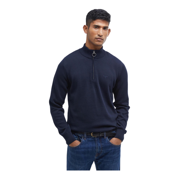 Barbour Cotton Half Zip Knitted Jumper