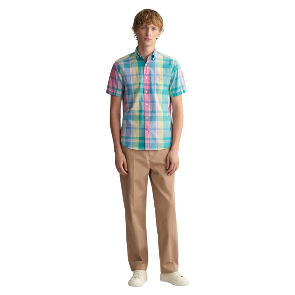 GANT Multi Check Short Sleeve Shirt for Men