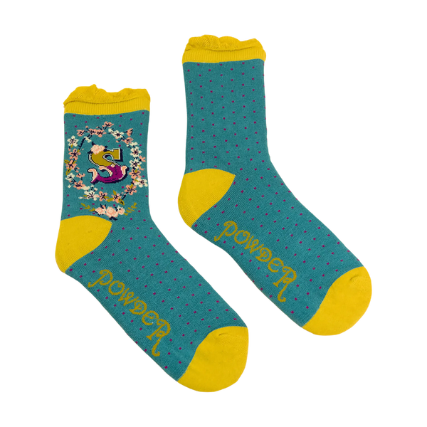 Powder A-Z Ankle Socks for Women