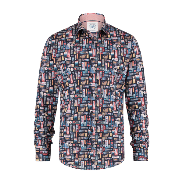 A Fish Named Fred Cinema Ticket Long Sleeve Shirt for Men