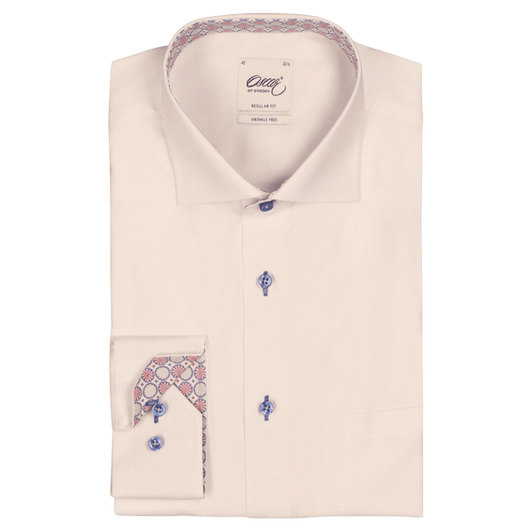 Oscar Formal Shirt With Pink Trim