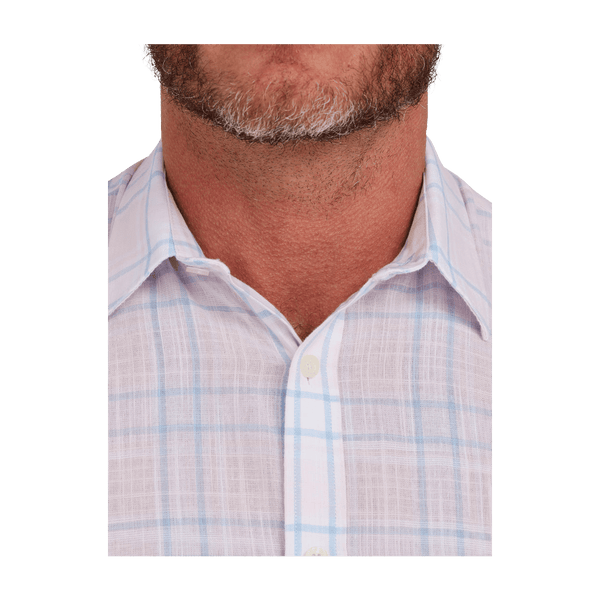 Raging Bull Plaid Check Short Sleeve Shirt for Men