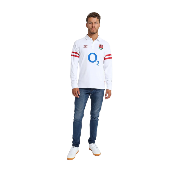 Umbro England Rugby 22/23 Home Classic Long Sleeve Jersey