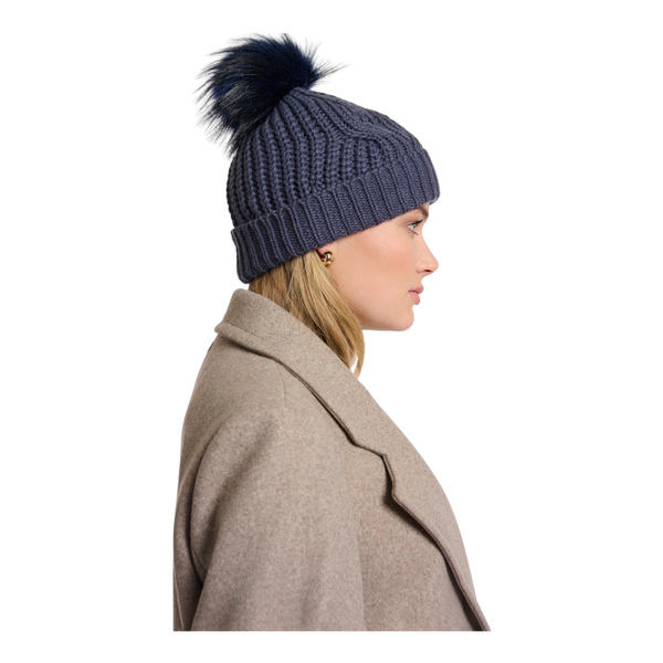 Rino & Pelle Faux Fur Detachable Pompon
