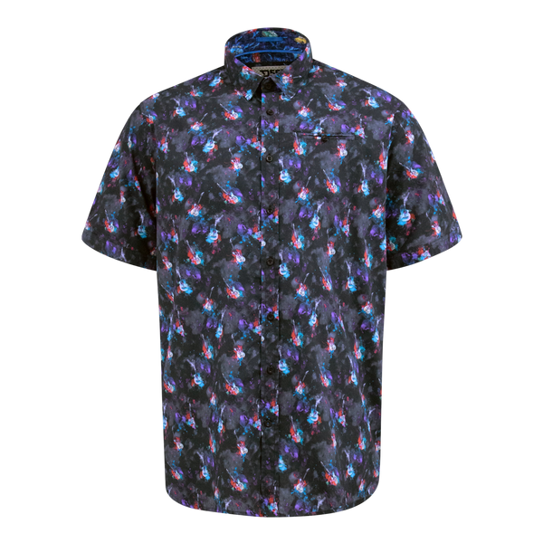 Duke Farnborough Guitar Print Short Sleeve Shirt