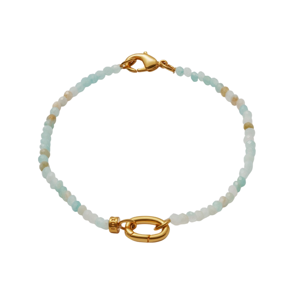 Katie Loxton Amazonite Waterproof Gold Bracelet