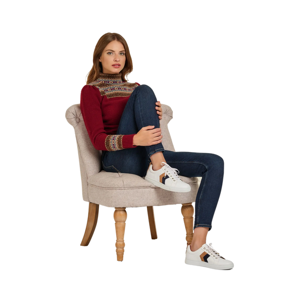 Fairfax & Favor Alexandra Leather Trainers