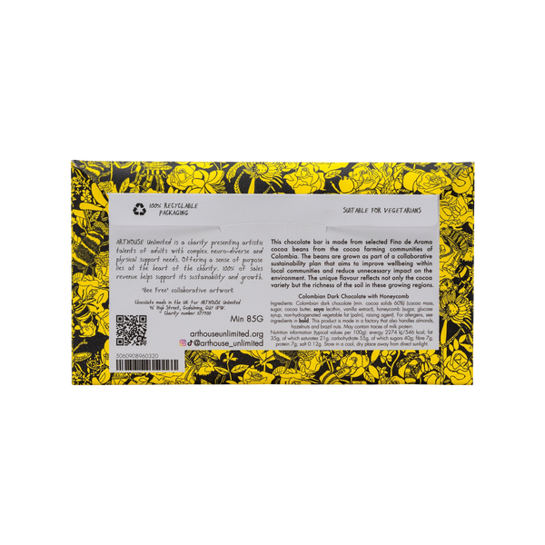 Arthouse Unlimited Bee Free Dark Chocolate Bar