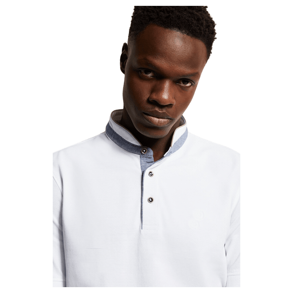 Bugatti Collarless Polo Shirt