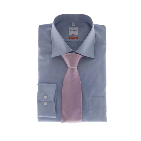 Olymp Luxor Modern Fit Shirt in Blue - Extra Tall