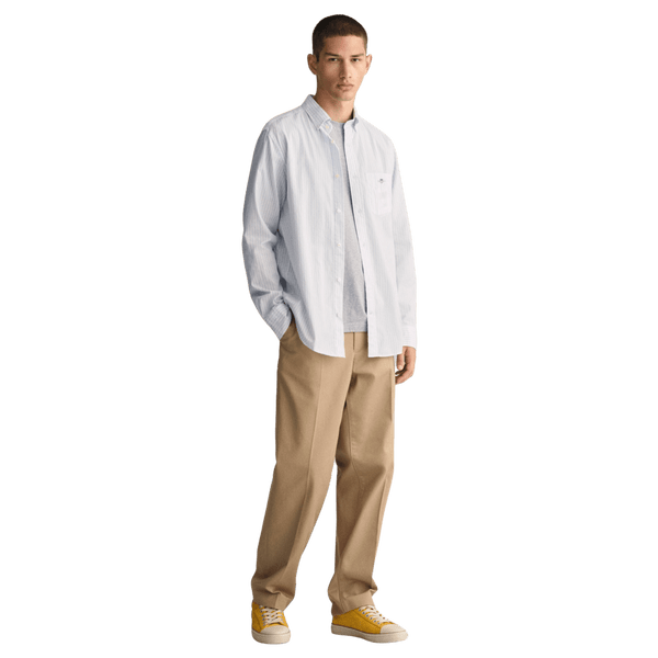 GANT Regular Fit Long Sleeve Poplin Striped Shirt for Men