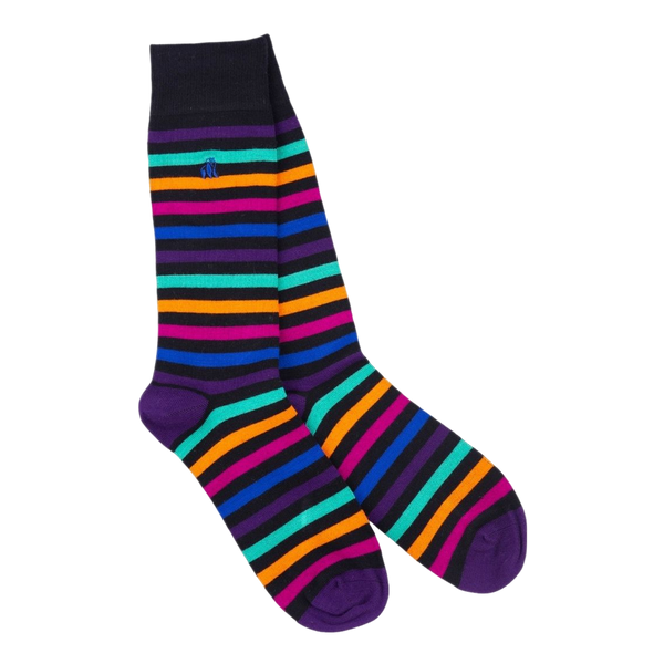 Swole Panda Stripe Bamboo Socks