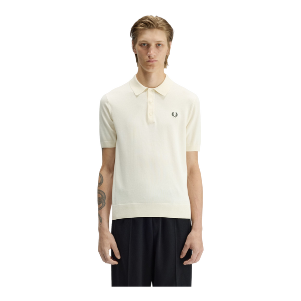 Fred Perry Cotton Knitted Polo Shirt