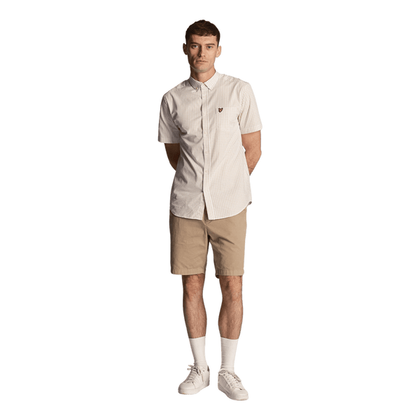 Lyle & Scott Short Sleeve Slim Fit Gingham Shirt