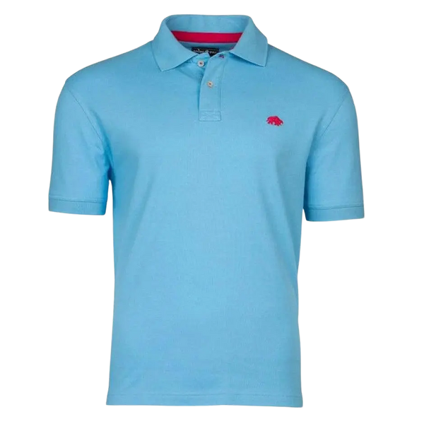 Raging Bull Plain Polo Shirt for Men in Sky Blue