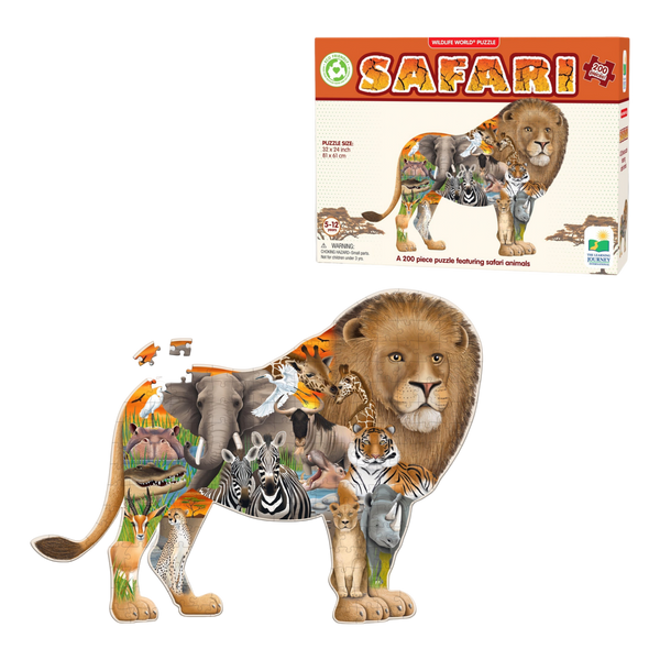 University Games Wildlife World Safari Puzzle
