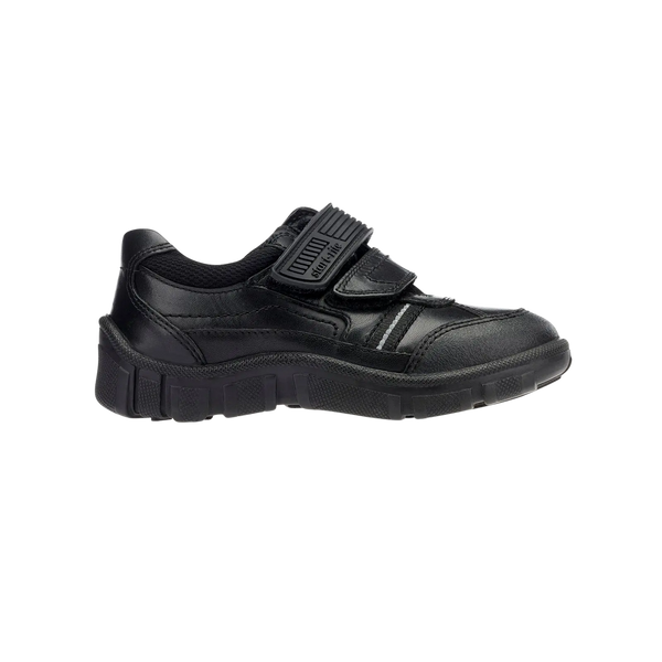 Luke School Shoes for Boys in Black