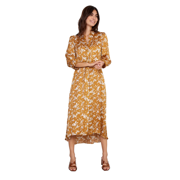 Soya Concept Moa Satin Printed Shirt Dress for Women
