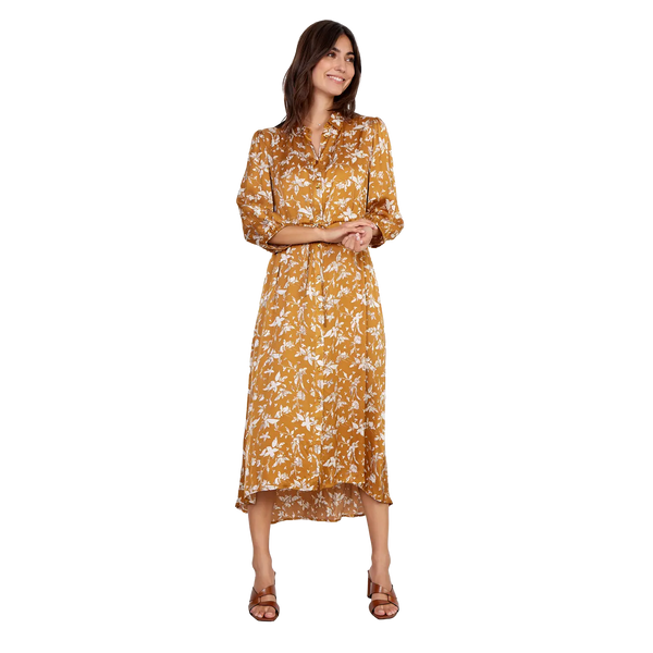 Soya Concept Moa Satin Printed Shirt Dress