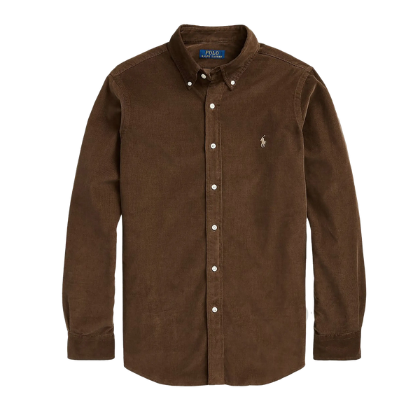 Polo Ralph Lauren Custom Fit Corduroy Long Sleeve Shirt for Men