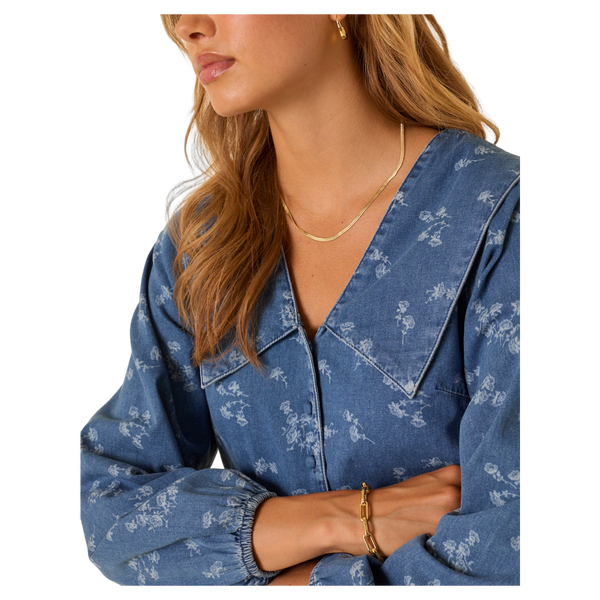 Nobody's Child Towan Sailor Embroidered Collar Blouse