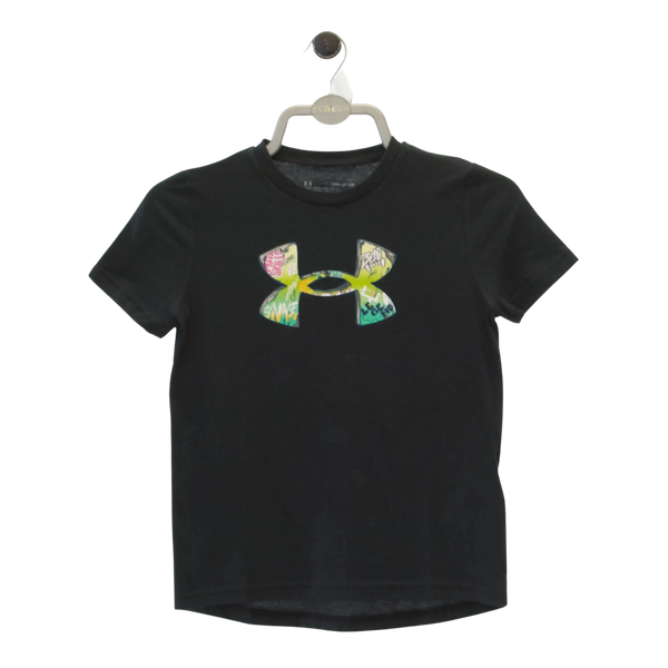 Under Armour Tech UA Illustration SS for Kids in Black