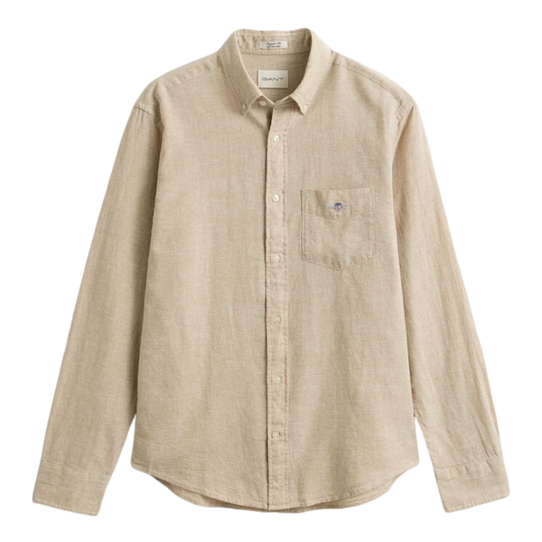 GANT Long Sleeve Cotton Linen Shirt