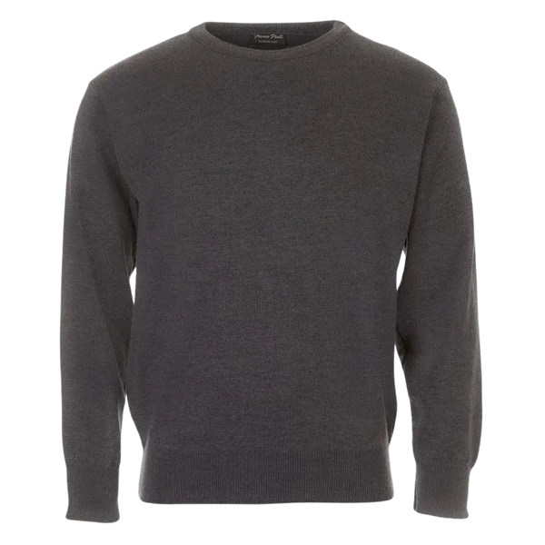 Franco Ponti Crew Neck Pullover in Charcoal