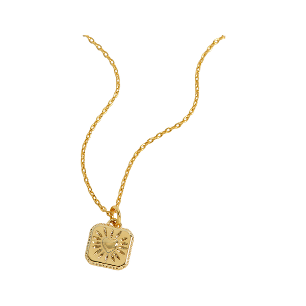 Estella Bartlett Bobble Heart Tablet Necklace