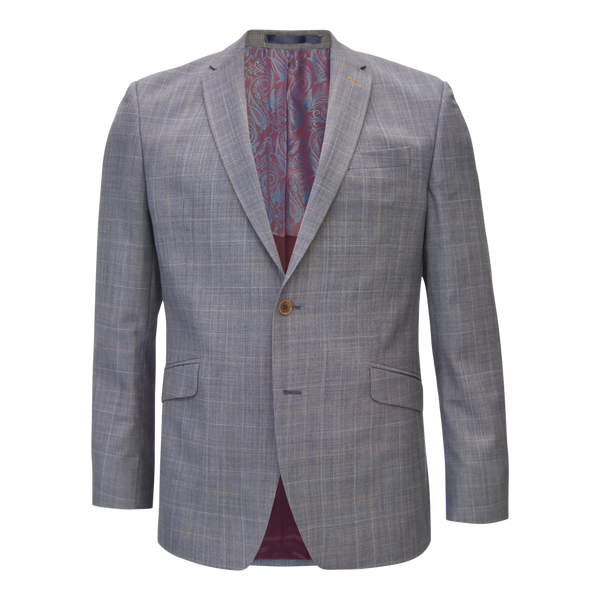 Coes Check Suit Jacket for Men in Sky