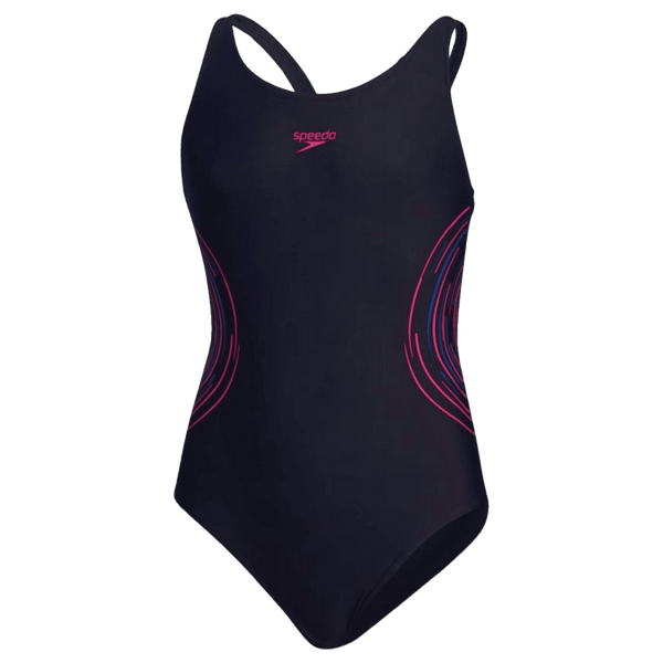 Speedo Girls Placement Muscleback Swimsuit