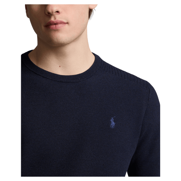 Polo Ralph Lauren Jumper with Textured Shoulder Panel