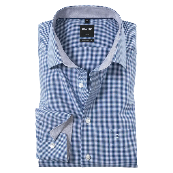 Luxor Modern Fit Long Sleeve Check Shirt