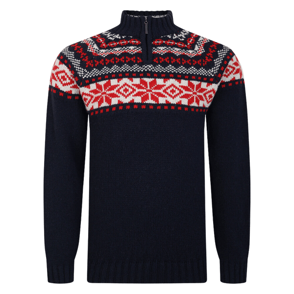 Peter Gribby Nordic 1/4 Zip Jumper for Men