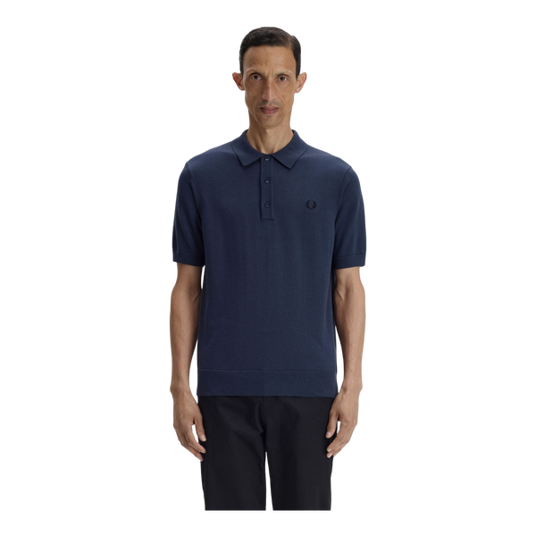 Fred Perry Cotton Knitted Polo Shirt