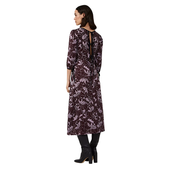 Great Plains Mono Poppy Tie Back Midi Dress