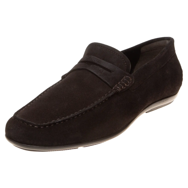 John White Monaco Suede Penny Driver Moccasin Loafer Shoe