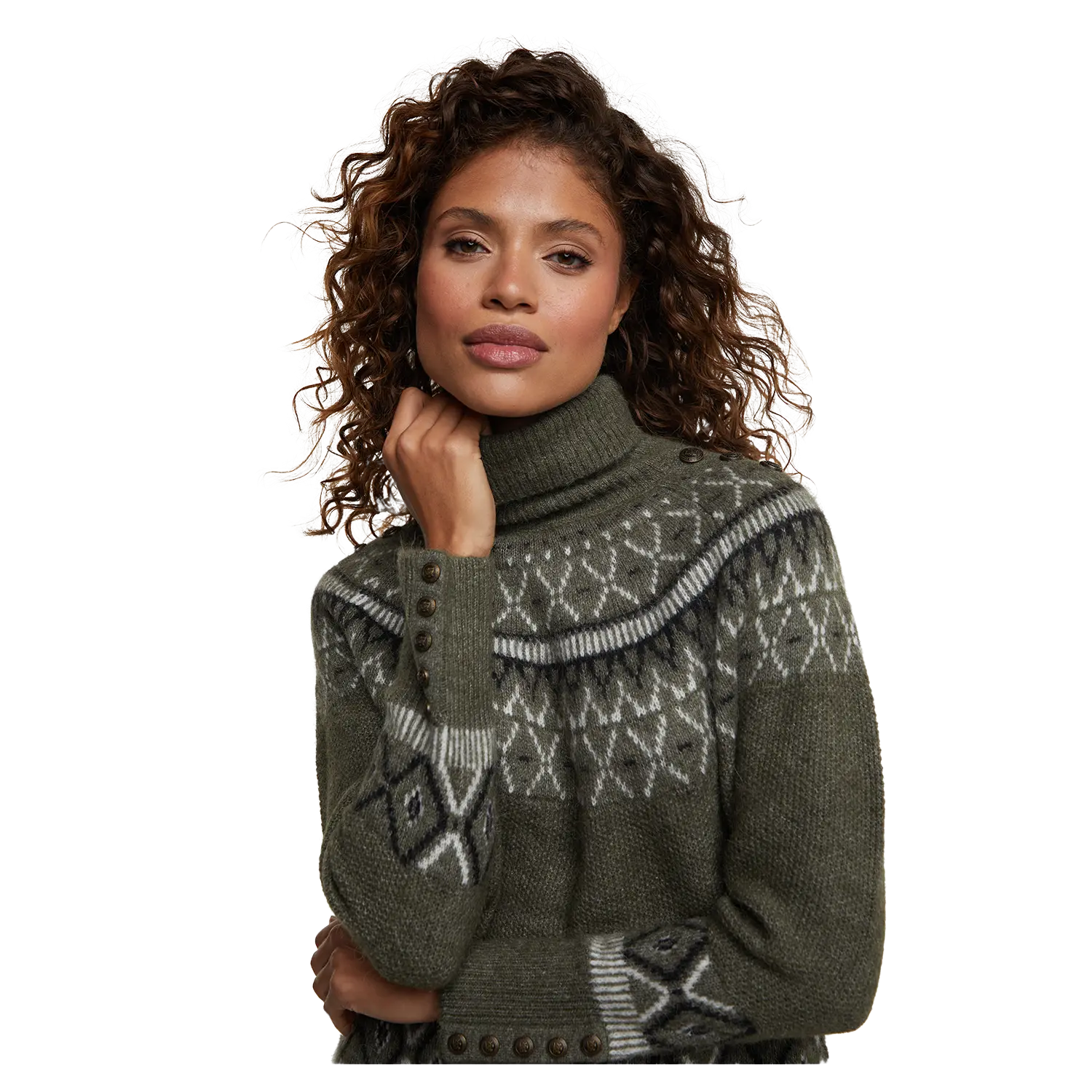 V neck 2025 fair isle jumper
