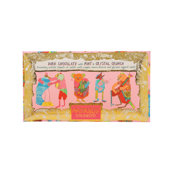 Arthouse Unlimited Hugging Animals Dark Chocolate Bar