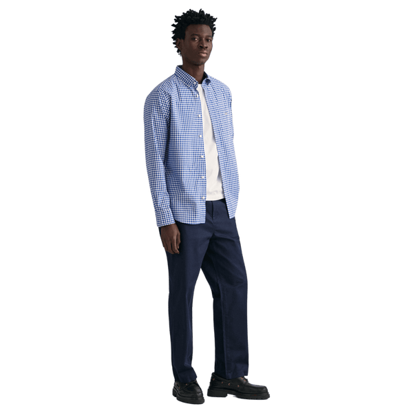 GANT Regular Fit Poplin Gingham Shirt for Men