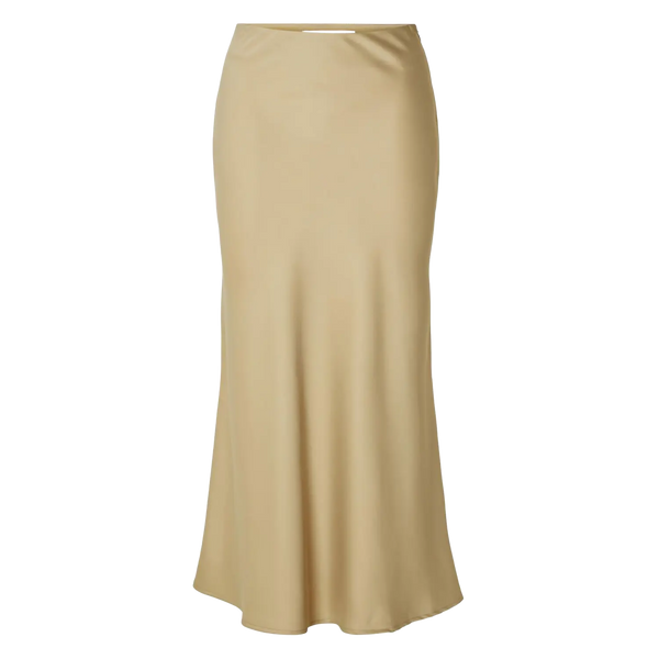Selected Femme Satin Midi Skirt for Women