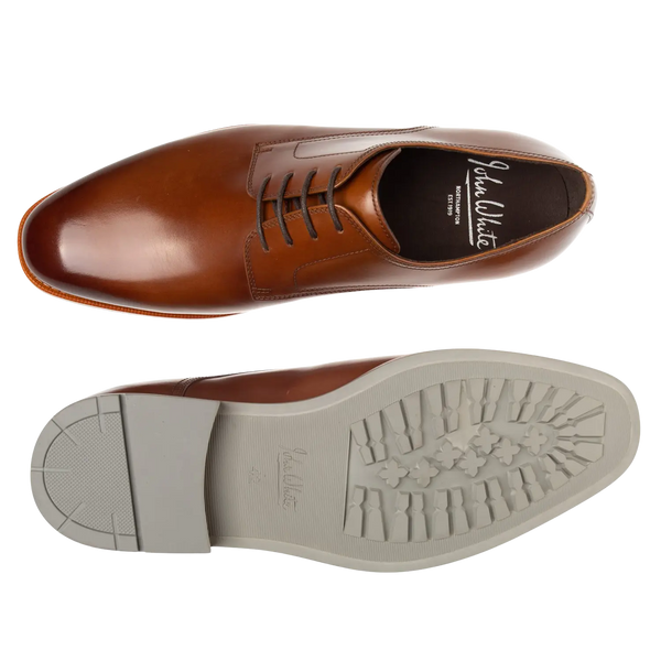 John White Lyon Plain Derby Shoes for Men