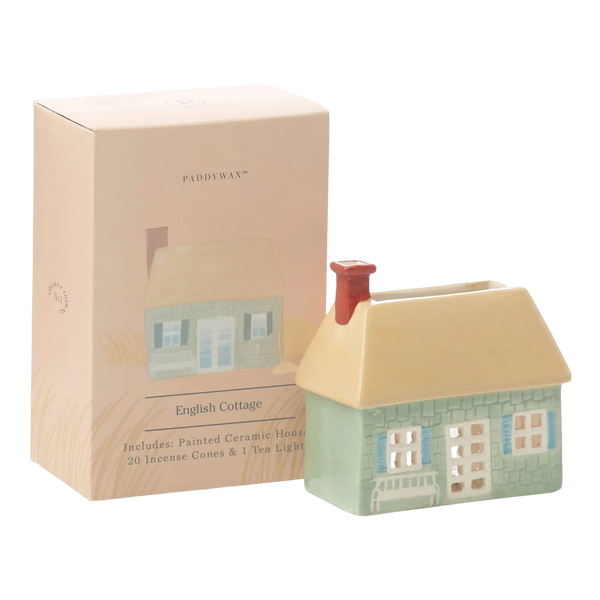 Paddywax No. 04 English Cottage Style Incense & Tea Light Holder
