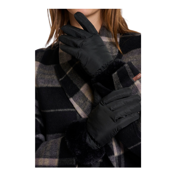 Rino & Pelle Omaire Padded Gloves With Faux Fur