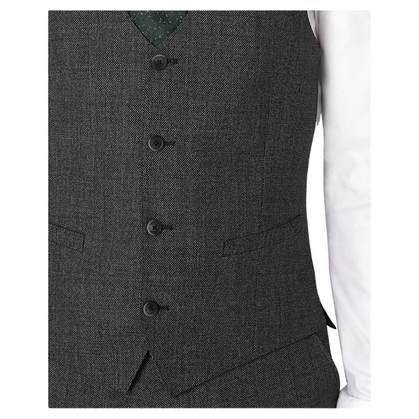 Remus Uomo Birdseye Suit Waistcoat