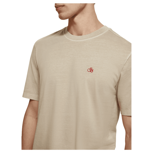 Scotch & Soda Garment Dyed Crew Neck T-Shirt for Men