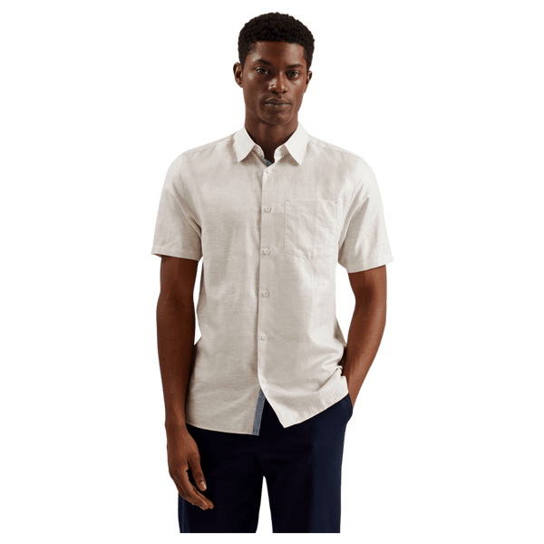 Ted Baker Palomas Short Sleeve Linen Shirt for Men