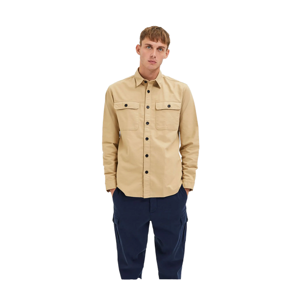 Selected Loose Rolf Long Sleeve Overshirt for Men