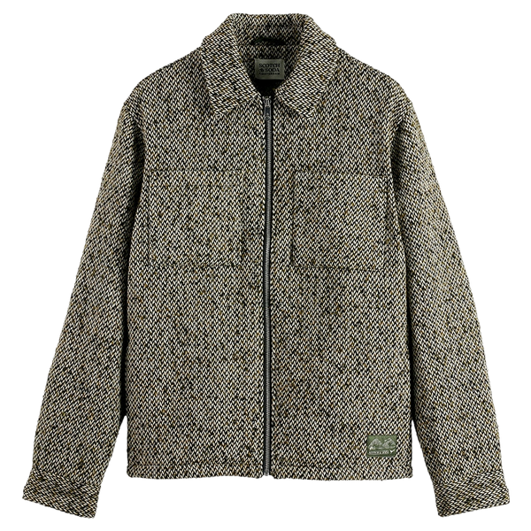 Scotch & Soda Tweed Wool Blend Overshirt